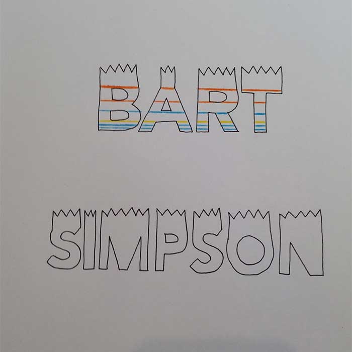 Bart Simpson sketch 2